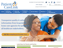 Tablet Screenshot of patientcarelink.org